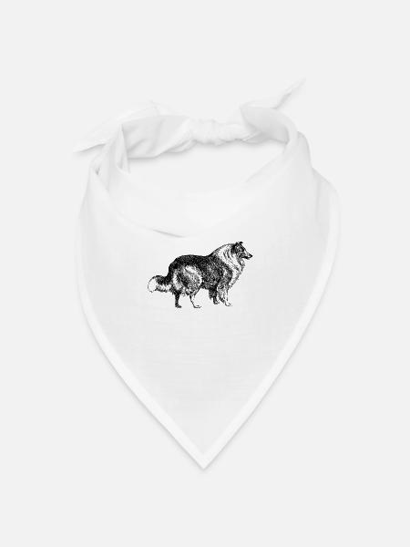 Lassie Hund - Bandana Dreieckstuch - Weiß