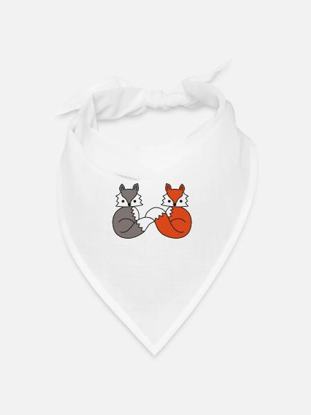 Friends forever - Bandana Dreieckstuch - Weiß