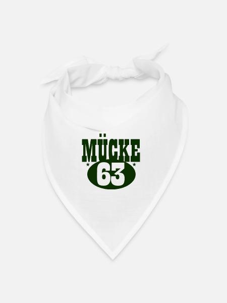 Mücke63 - Bandana Dreieckstuch - Weiß