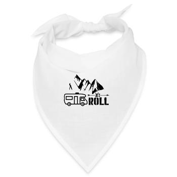 Camping, Nature, life, outdoor - Bandana Dreieckstuch - Weiß - Vorne