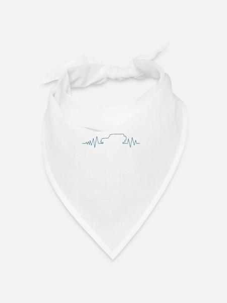 G Klasse Herzschlag - Bandana Dreieckstuch - Weiß