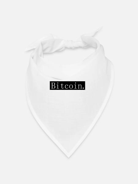 [HD] Bitcoin (Bitcoin) - Bandana Dreieckstuch - Weiß
