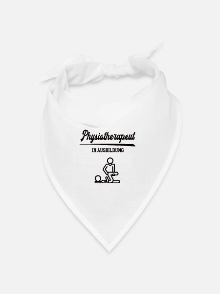 Physiotherapeut Ausbildung Physiotherapie Studium - Bandana Dreieckstuch - Weiß
