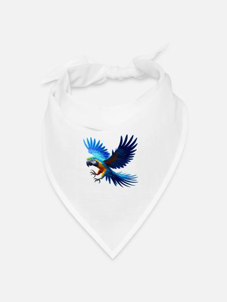 Ara (02) - Bandana Dreieckstuch - Weiß