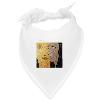 Silber und Gold 2019 - Bandana Dreieckstuch - Weiß - Vorne
