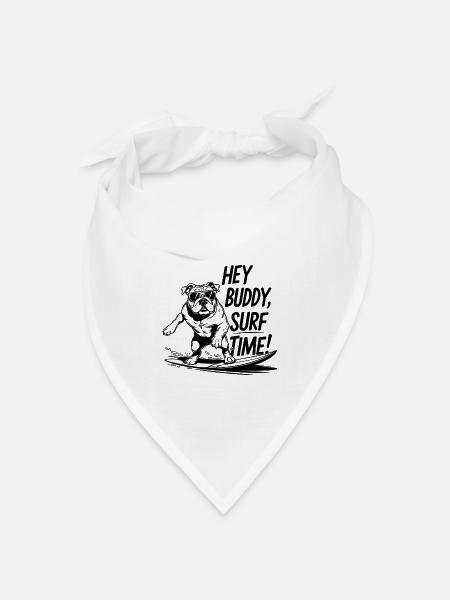 Surfen, Surfen - Bandana Dreieckstuch - Weiß