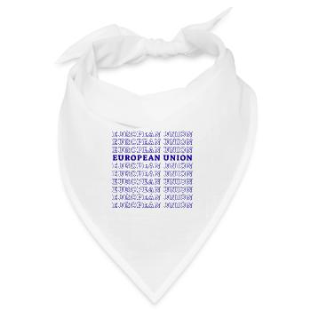 EUROPEAN UNION - Bandana Dreieckstuch - Weiß - Vorne
