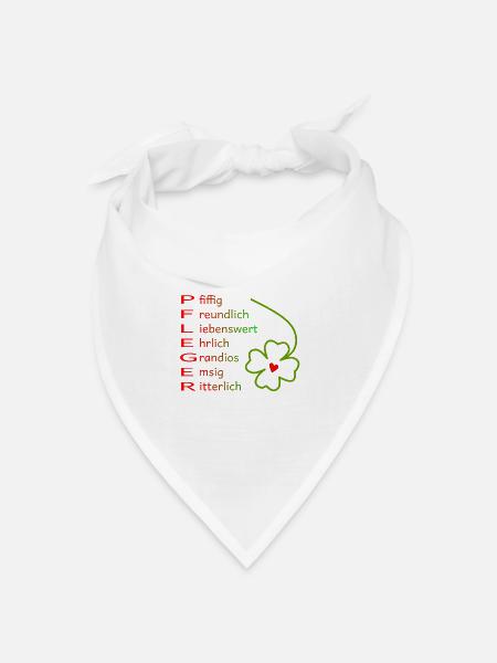 Pfleger - Bandana Dreieckstuch - Weiß