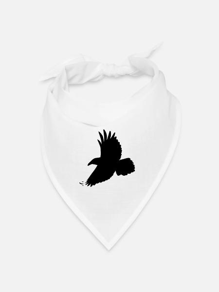 Rabe - Bandana Dreieckstuch - Weiß