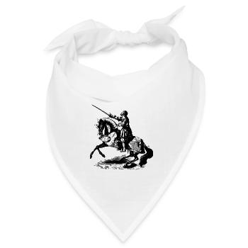 knight ritter sword schwert armor118 - Bandana Dreieckstuch - Weiß - Vorne