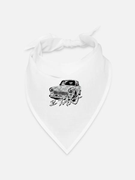 601 Weiss - Bandana Dreieckstuch - Weiß