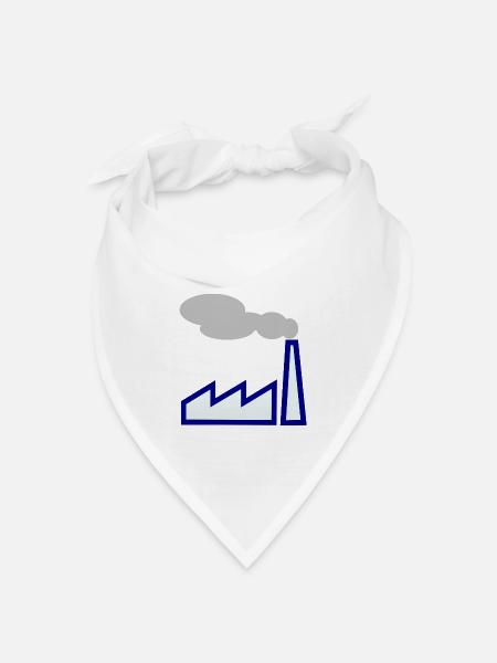 Industrie! Geschenk Idee Geschenkidee - Bandana Dreieckstuch - Weiß