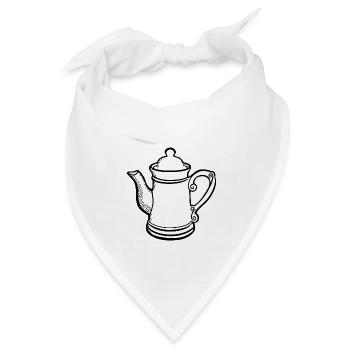 tee tea breakfast fruehstueck kaffee coffee17 - Bandana Dreieckstuch - Weiß - Vorne