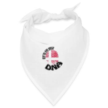 Geschenk Its in my dna dns roots Daenemark - Bandana Dreieckstuch - Weiß - Vorne