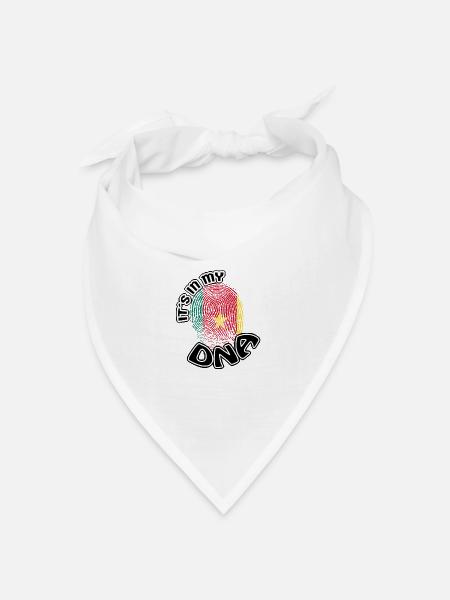 Geschenk Its in my dna dns roots Kamerun - Bandana Dreieckstuch - Weiß