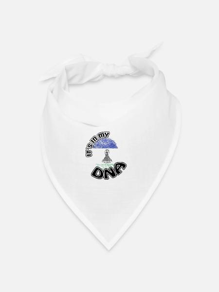 Geschenk Its in my dna dns roots Lesotho - Bandana Dreieckstuch - Weiß