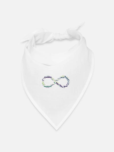 Agile Schleife - Bandana Dreieckstuch - Weiß