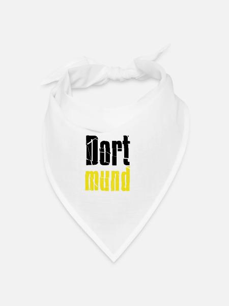 Dortmund - Bandana Dreieckstuch - Weiß