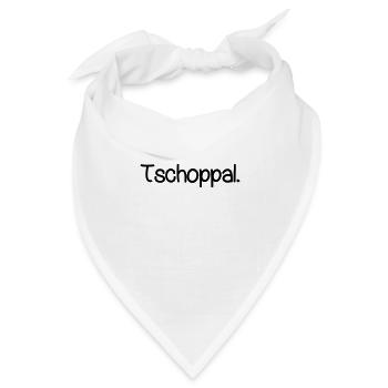 Österreichischer Dialekt Tschoppal Tschopperl - Bandana Dreieckstuch - Weiß - Vorne
