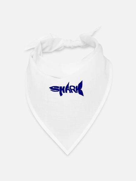 Shark - Bandana Dreieckstuch - Weiß
