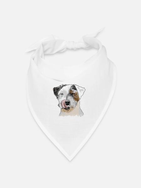 Terrier - Bandana Dreieckstuch - Weiß