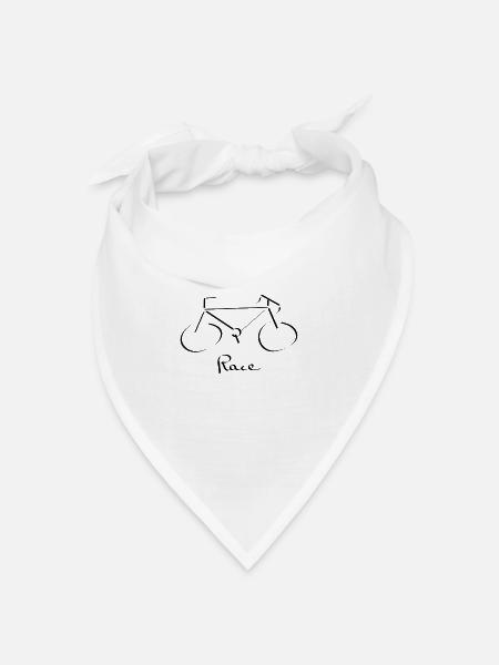 Rennrad - Bandana Dreieckstuch - Weiß