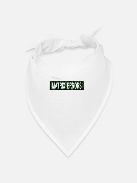 Matrix Errors Awakens - Bandana Dreieckstuch - Weiß