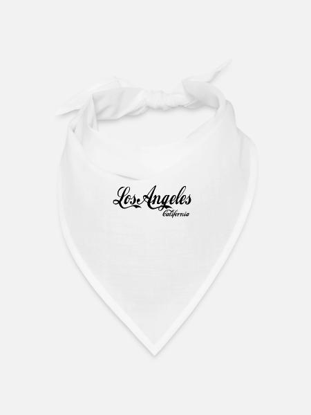 los angeles california - Bandana Dreieckstuch - Weiß