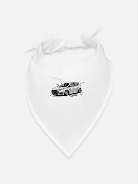 Focus MK3 RS ohne Fahrer - Bandana Dreieckstuch - Weiß