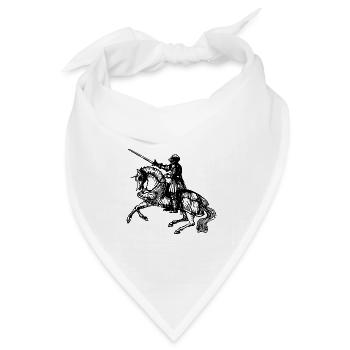 knight ritter sword schwert armor117 - Bandana Dreieckstuch - Weiß - Vorne
