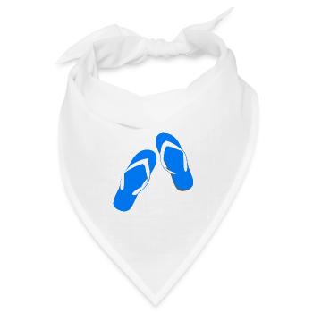 beach strand summer sommer vacation urlaub300 - Bandana Dreieckstuch - Weiß - Vorne