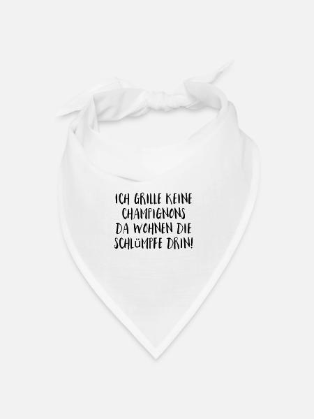 Coole Sprüche - Bandana Dreieckstuch - Weiß