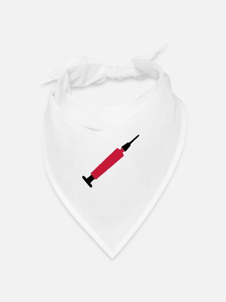 spritze - Bandana Dreieckstuch - Weiß