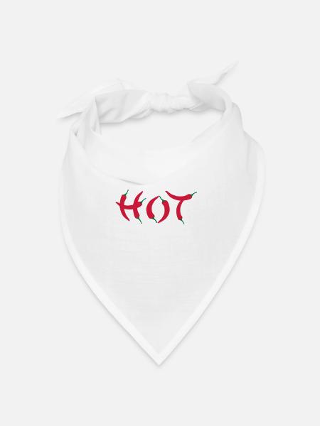 Chili - Bandana Dreieckstuch - Weiß