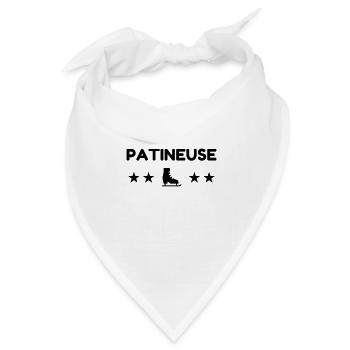 Eislaufen Eisläufer Sport Sportler Spieler - Bandana Dreieckstuch - Weiß - Vorne