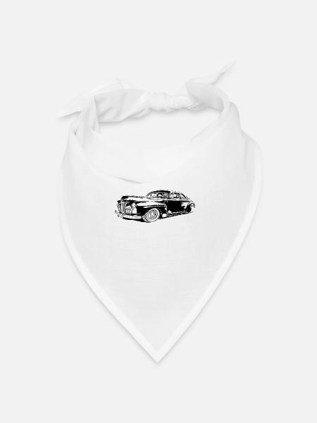 Auto - Bandana Dreieckstuch - Weiß