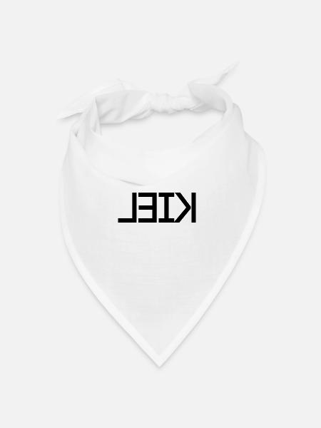 Kiel - seitenverkehrt - Bandana Dreieckstuch - Weiß