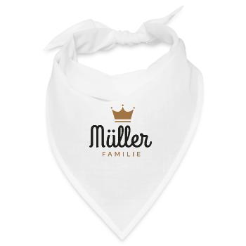 Müller-Familie - Bandana Dreieckstuch - Weiß - Vorne