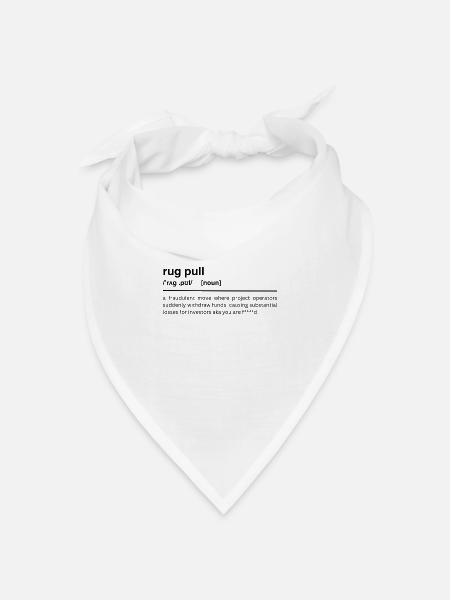 rug pull - Bandana Dreieckstuch - Weiß