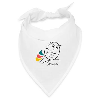 FEIERTAG. FROHE FEIERTAGE. GELIEBTE. MEISTER. LEHRER - Bandana Dreieckstuch - Weiß - Vorne