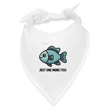 Nur noch ein Geschenk für Fisch-Cartoon-Aquarienliebhaber - Bandana Dreieckstuch - Weiß - Vorne