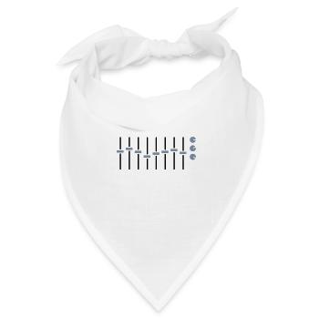 Mixing panel - Bandana Dreieckstuch - Weiß - Vorne