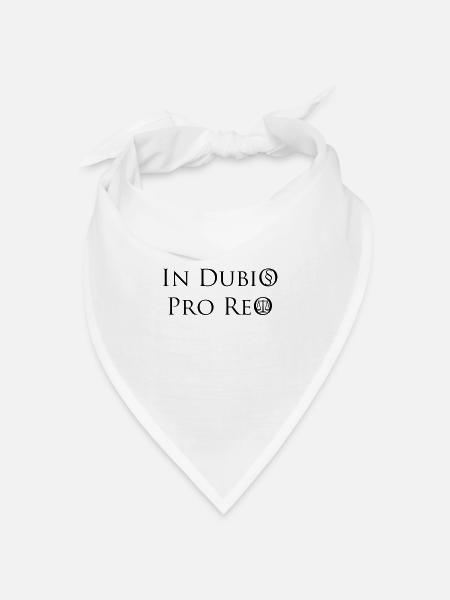 In Dubio pro Reo - Bandana Dreieckstuch - Weiß