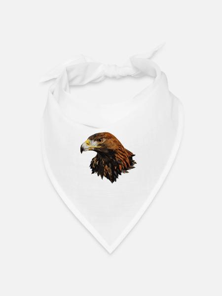 Steinadler - Bandana Dreieckstuch - Weiß