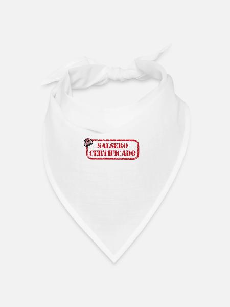 Salsero certificado Salsa es la cura - Bandana Dreieckstuch - Weiß