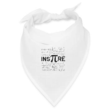 Inspire Mathe - PI - Mathematiker - Bandana Dreieckstuch - Weiß - Vorne