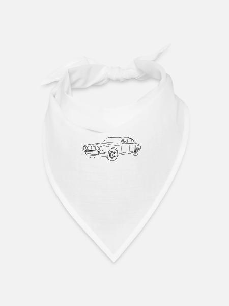 70er XJ Series 2 Outline - Bandana Dreieckstuch - Weiß