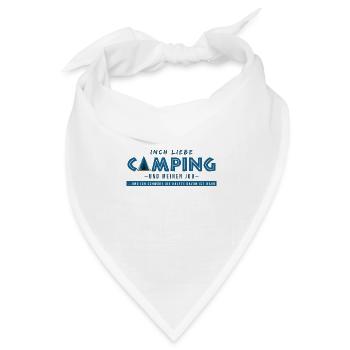 campen arbeit campingwagen lustige sprüche camper - Bandana Dreieckstuch - Weiß - Vorne