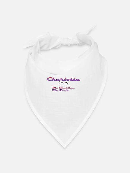 Charlotte - Bandana Dreieckstuch - Weiß