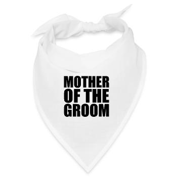 Mother of the groom - Bandana Dreieckstuch - Weiß - Vorne